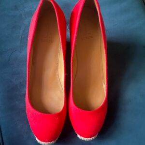 J. Crew Red Espadrilles